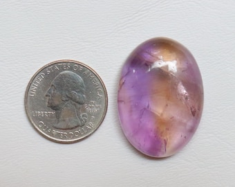 Superb Ametrine Cabochon, Natural Ametrine Gemstone, Loose Stone For Jewelry Making, Amethyst and Citrine, Smooth Polished, Loose Stone#9672