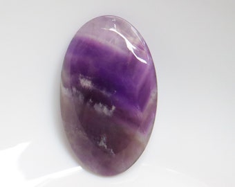 Cabujón de amatista con diseño de chevrón, gema de amatista natural con diseño de chevrón, gema suelta para la fabricación de joyas, cristal de chakra, cristal curativo #9413