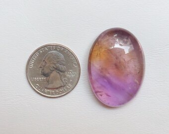 Superb Ametrine Cabochon, Natural Ametrine Gemstone, Loose Stone For Jewelry Making, Amethyst and Citrine, Smooth Polished, Loose Stone#9643