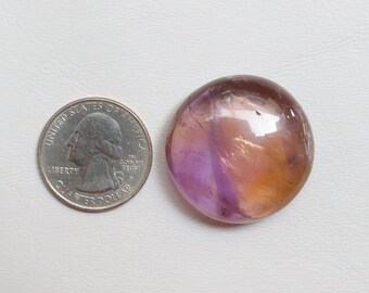 Superb Ametrine Cabochon, Natural Ametrine Gemstone, Loose Stone For Jewelry Making, Amethyst and Citrine, Smooth Polished, Loose Stone#9656