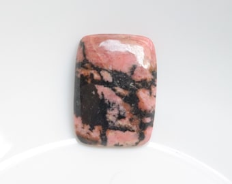 Top Quality Rhodonite Cabochon, Natural Designer Rhodonite Gemstone, Loose Stone For Jewelry Making, Rhodonite Crystal Stone #10608