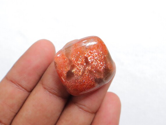 Sparkle Sunstone Cabochon, Natural Sunstone Gemstone for making Jewelry, hand polish ethically manufactured stone, Cabs for Jewelry #7737
