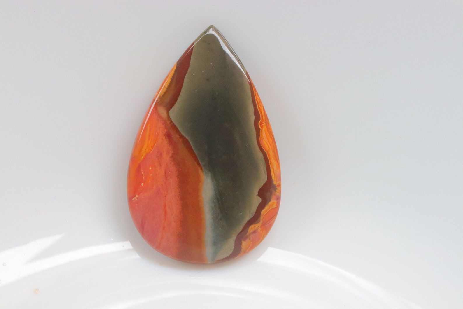 polychrome jasper ashtray