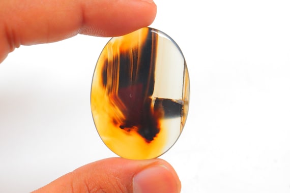 Montana Agate Cabochon, Natural Montana Agate Gemstone For Making Jewelry, Loose Stone, Pendant Stone, Montana Agate Crystal, Cabochon #2102