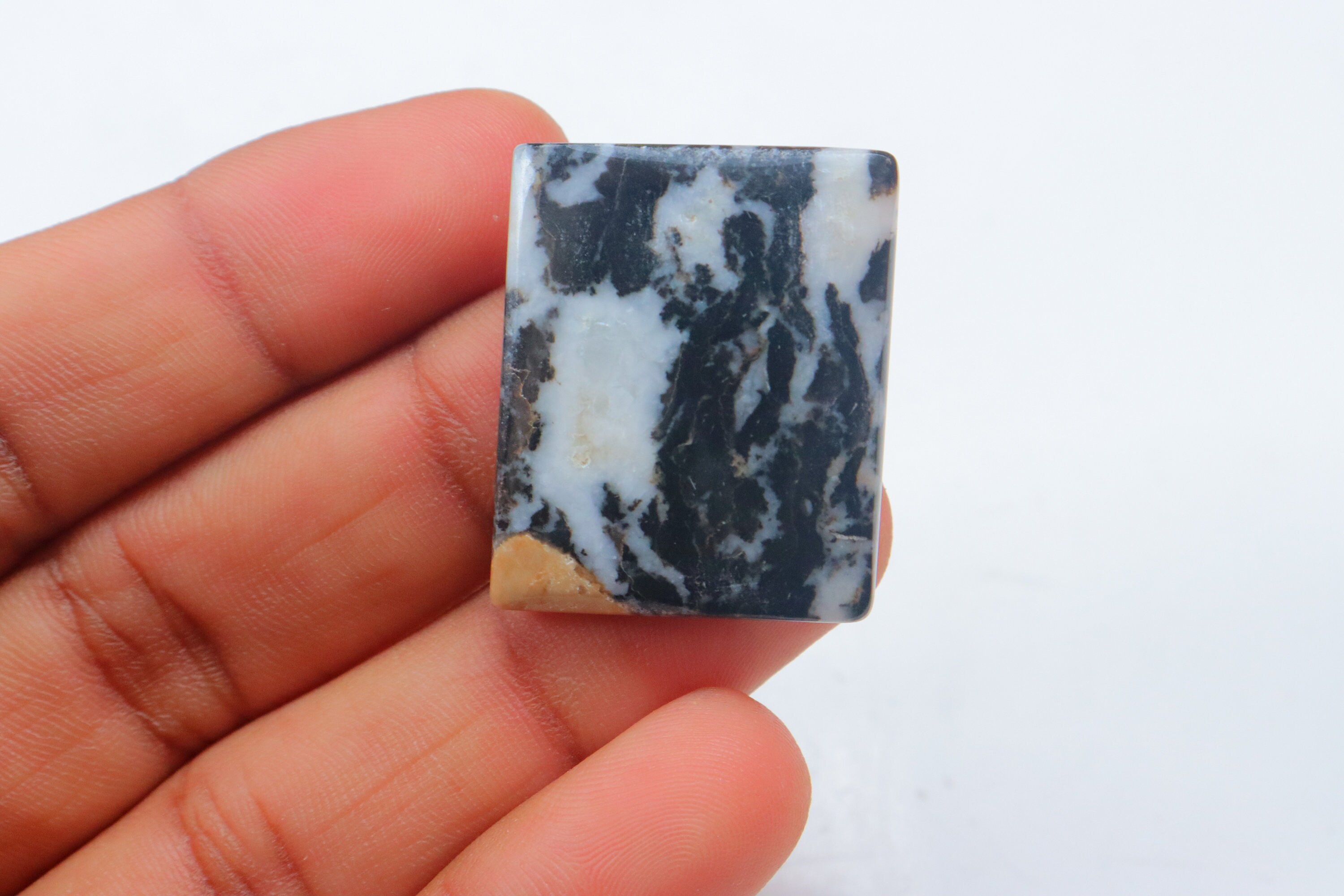 Black Zebra Jasper Cabochon Natural Black Zebra Jasper Etsy UK