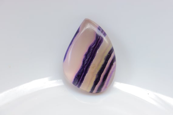 Purple Fluorite  Cabochon, Natural Purple Fluorite Gemstone, Polished Gem, Loose Stone for Jewelry, Pendant Stone, Healing Crystal #358