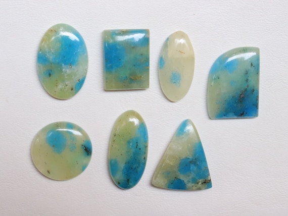 7 Pieces Rare Transparent K2 Jasper Cabochon, Natural transparent K2 Jasper Gemstone, Hand Polished Stone, Loose Gemstone For Jewelry #8059