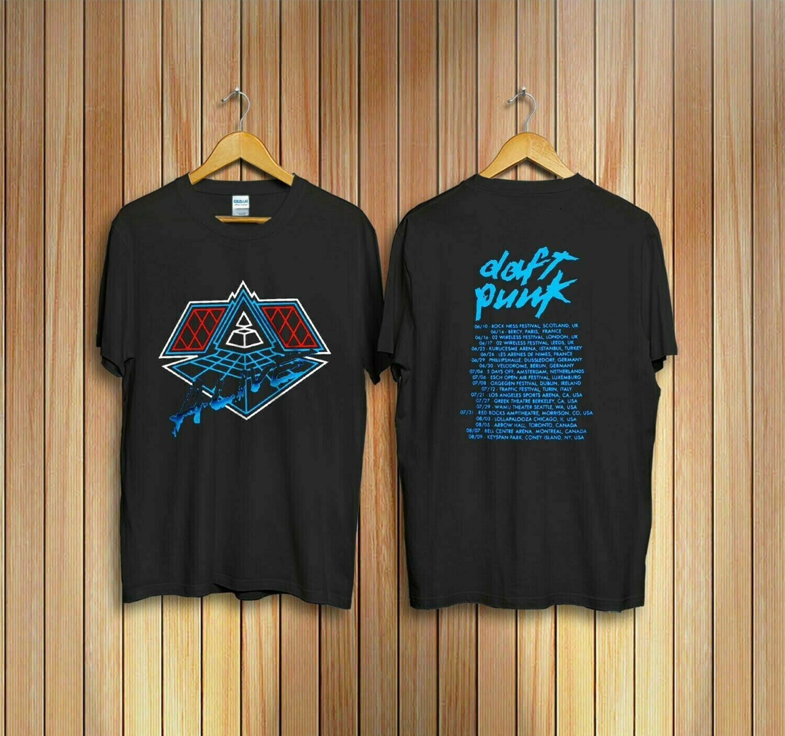 Vintage daft punk 1997 alive world tour t shirt concert Etsy