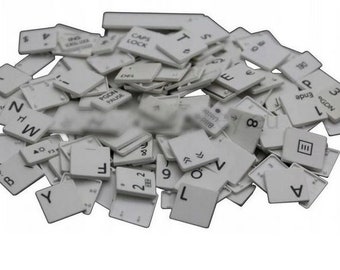 Laptop, Keyboard Keys, Technical Supply, Jewelry Supply, Key for keyboard, Geek Stuff, Computer Art Supply, Keyboard Parts set / 1000 pcs