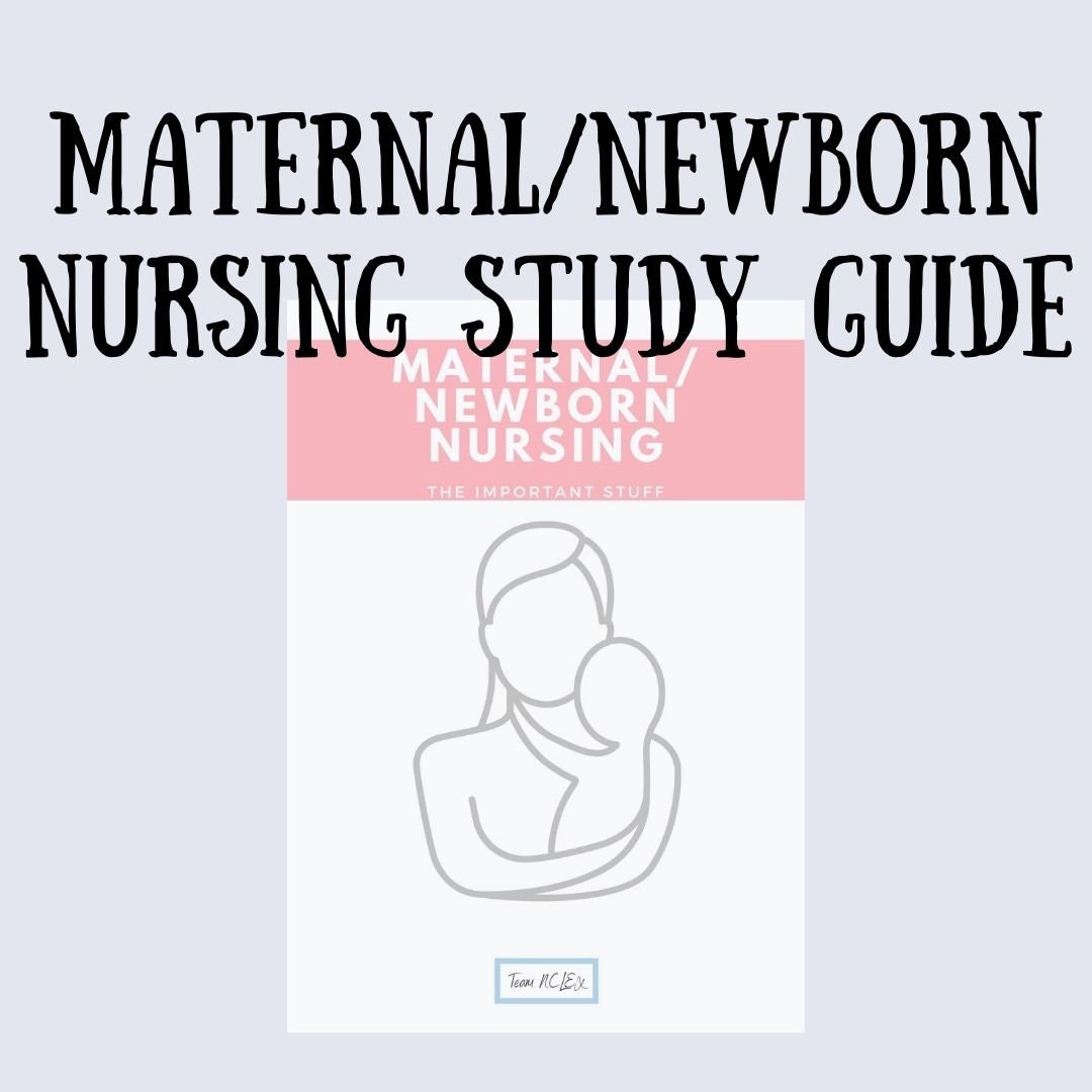 Maternal &amp; Newborn Cheat Sheet for nursing students | Etsy