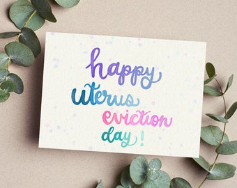 Hysterectomy Card Support Get Well Greeting Card Surgery Recovery BLANK Inside