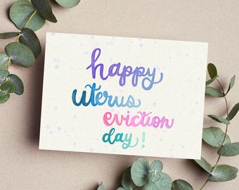 Hysterectomy Card Support Get Well Greeting Card Surgery Recovery