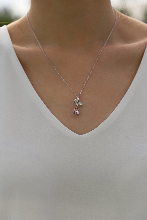 Butterfly Necklace & Charm Asymmetric Sterling Silver with Swarovski  Crystal, Gorgeous! | Silver necklaces women, Pendant, Beautiful necklaces