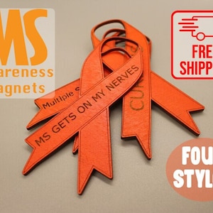 MS Awareness Magnets- Choose from Four Designs- Free Shipping in US- MS Fridge Magnet