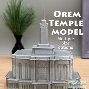 Orem Utah Temple Model- Wedding Gift- Anniversary Gift - The Church of Jesus Christ of Latter-day Saints- Temple Statue
