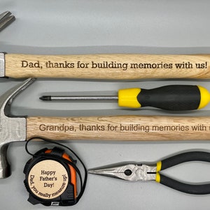 Dad Gift Custom Hammer, Personalized Gift For Dad, Gift for Grandparent, Personalized Tool, Gift from kids, Gift for Grandpa