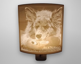 Custom Pet Photo Night Light, Personalized Pet Picture Lithophane, Pet Gift Ideas