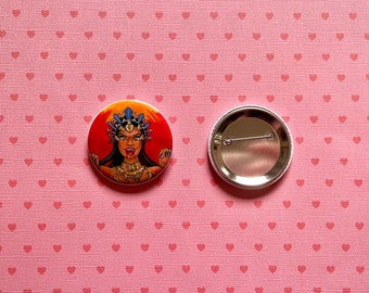 Queen Akasha 2" Pinback Badge