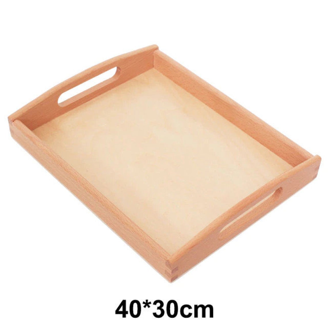 Montessori Wooden Trays With Handles Montessori Practical Etsy