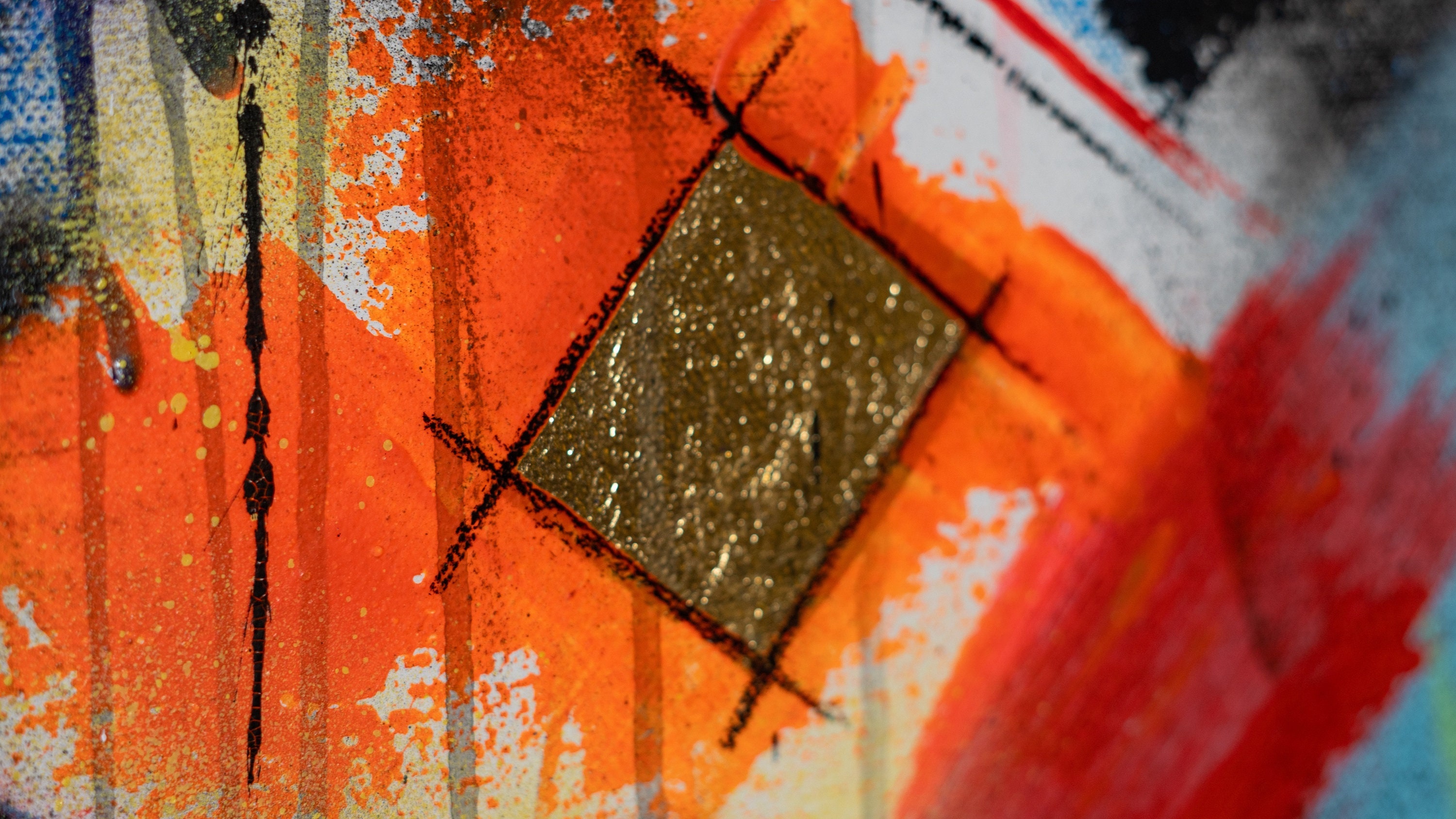 Original Abstract Canvas mixed media painting textured Wall | Etsy