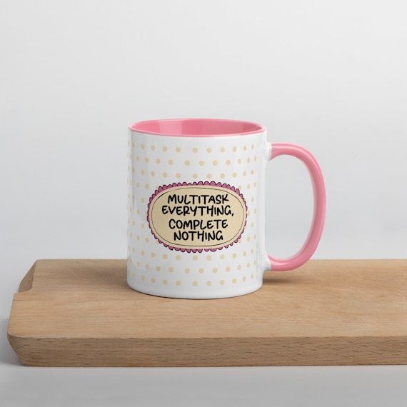 Multitask Everything Complete Nothing ADHD Mug | Funny Coffee Mug | Adult AHDH | Relatable adhd struggles / adhd gift