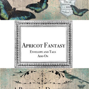 Apricot Fantasy Envelope and Tag Add On