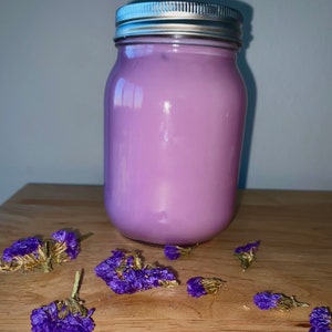 Aloe and Forget Me Not Mason Jar Candle