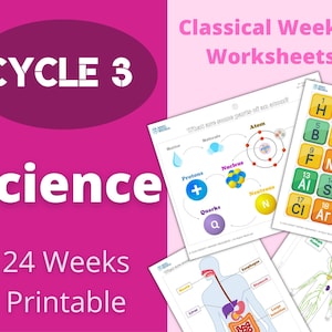 Ciclo 3 - Ciencias - Hojas de trabajo semanales clásicas - 24 semanas