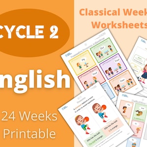 Cycle 2 - English - Classical Weekly Worksheets - 24 Weeks