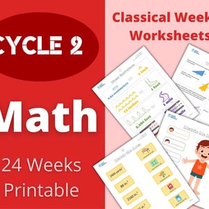 Cycle 2 - Math - Classical Weekly Worksheets - 24 Weeks