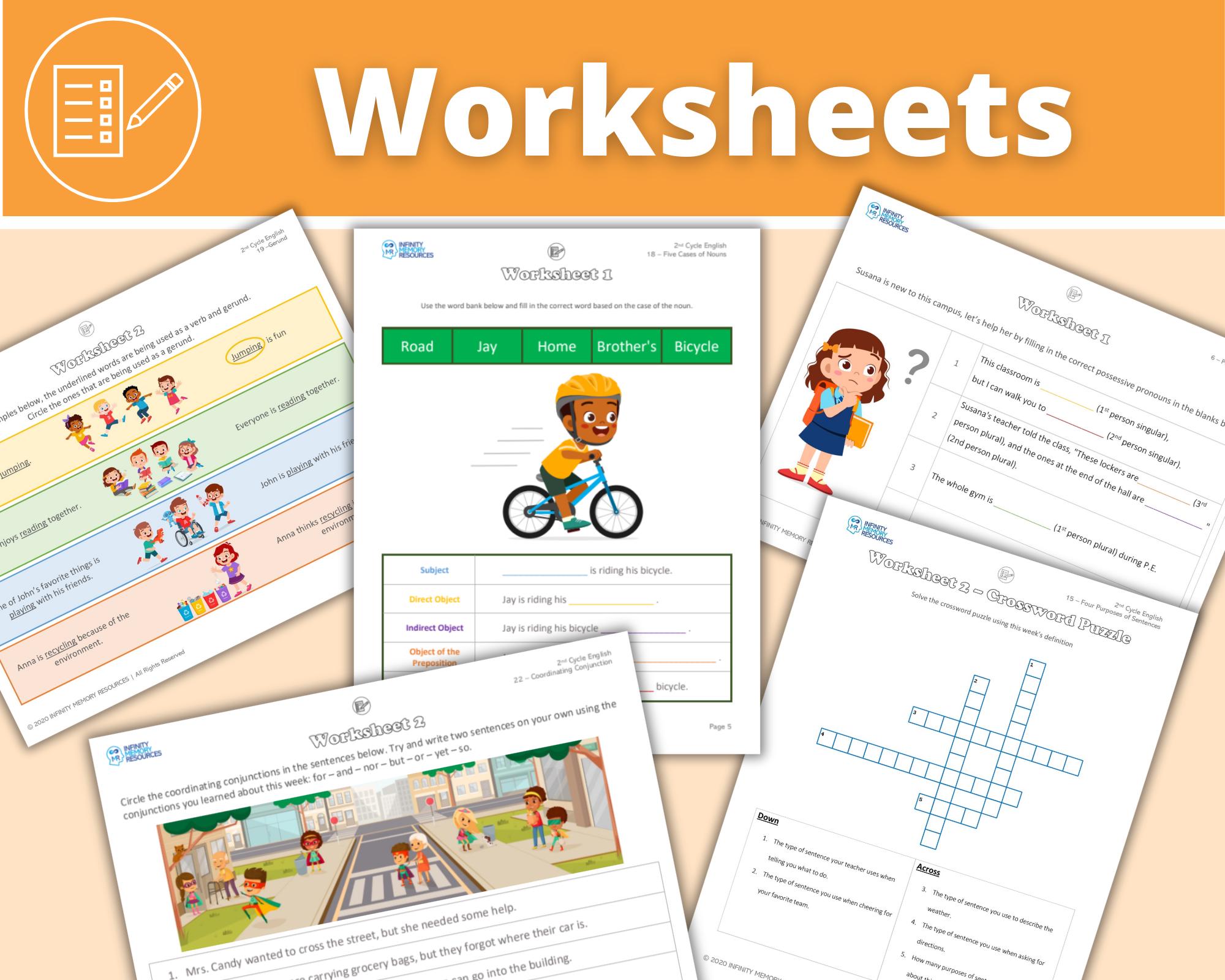 Cycle 2 - English - Classical Weekly Worksheets - 24 Weeks - Etsy