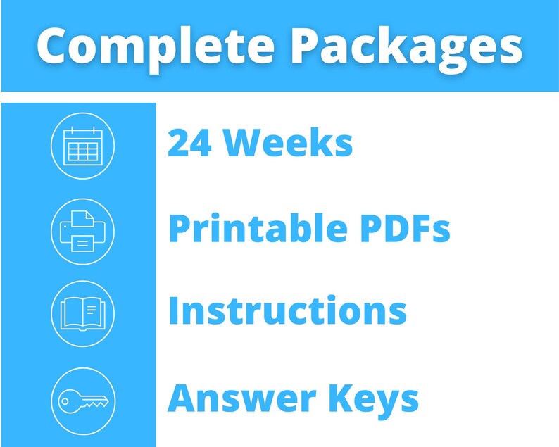 Cycle 1 - Math - Classical Weekly Worksheets - 24 Weeks - Etsy