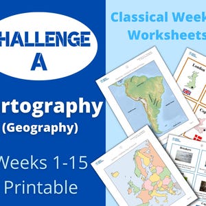 Challenge A (Wochen 1-15) - Kartographie (Geographie) - Klassische Wochenblätter