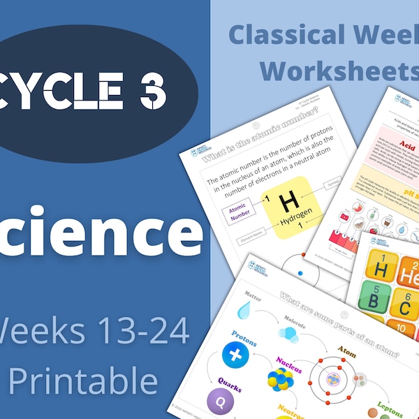 Cycle 1 Math Classical Weekly Worksheets 24 Weeks - Etsy