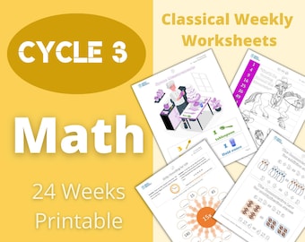 Cycle 3 - History - Classical Weekly Worksheets - 24 Weeks - Etsy