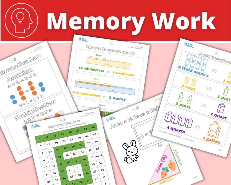Cycle 2 - Math - Classical Weekly Worksheets - 24 Weeks - Etsy