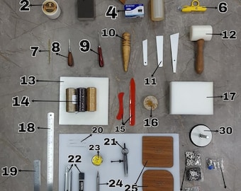 Leather hand tools tool set-3