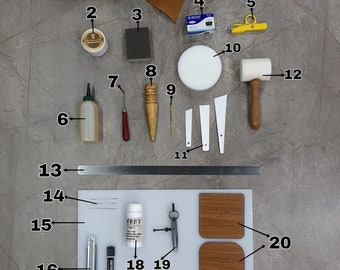 Leather hand tools tool set-2