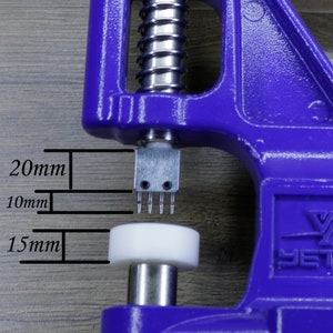 Perforatore per pelle staccabile Silence Per forare con passo da 3 mm Scalpelli rotondi per cucitura Set da 1,2,4 punte immagine 3