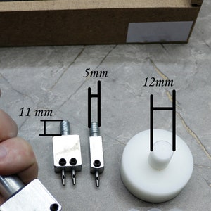 Perforatrice amovible pour cuir Silence à percer avec des ciseaux ronds au pas de 3 mm pour la couture Jeu de 1,2,4 dents image 10