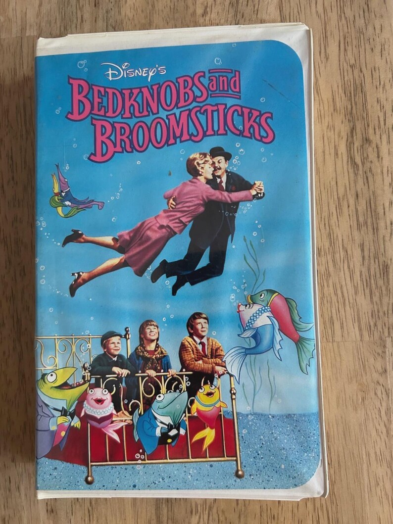 Disney's Bedknobs and Broomsticks (VHS 1997 Clamshell) TESTED - Etsy