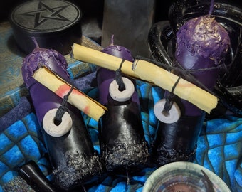 CROWN BREAKER Ritually Prepared Herbal Candle - Cursed Servitor Banishing Candle - Blessed Thoughtform Dispersal Candle