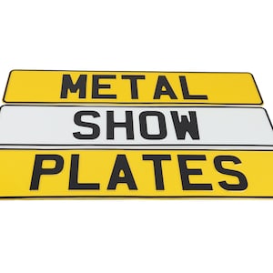 Personalized Metal Show Plates: German Style 3D Car Number Plates