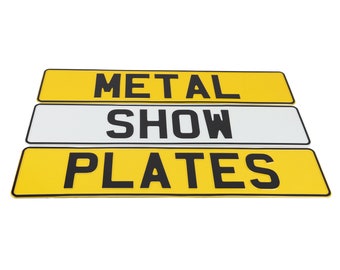 Personalized Metal Show Plates: German Style 3D Car Number Plates