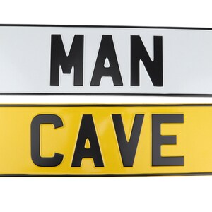 Personalized 3D Number Plate: Short German Style Show Car Plate (360x110)