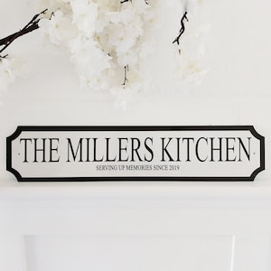 Personalised Street Sign Kitchen Home Vintage Style Indoor Outdoor Acrylic Custom Sign Plaque Bespoke Gift Idea