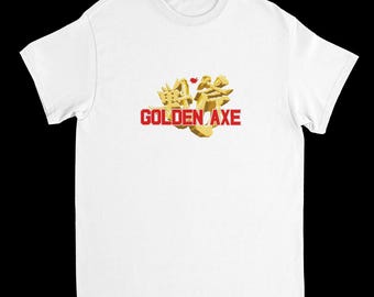Golden Axe T Shirt | Retro Arcade Gaming Tee | 80s Sega Game Shirt