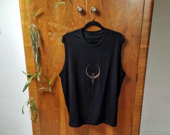 Quake 1 Tank Top | Trent Reznor Nine Inch Nails Gaming Tee (100% Cotton)
