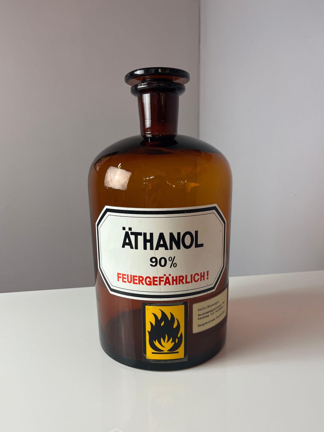 Apothecary Glass Ethanol Brown - Etsy
