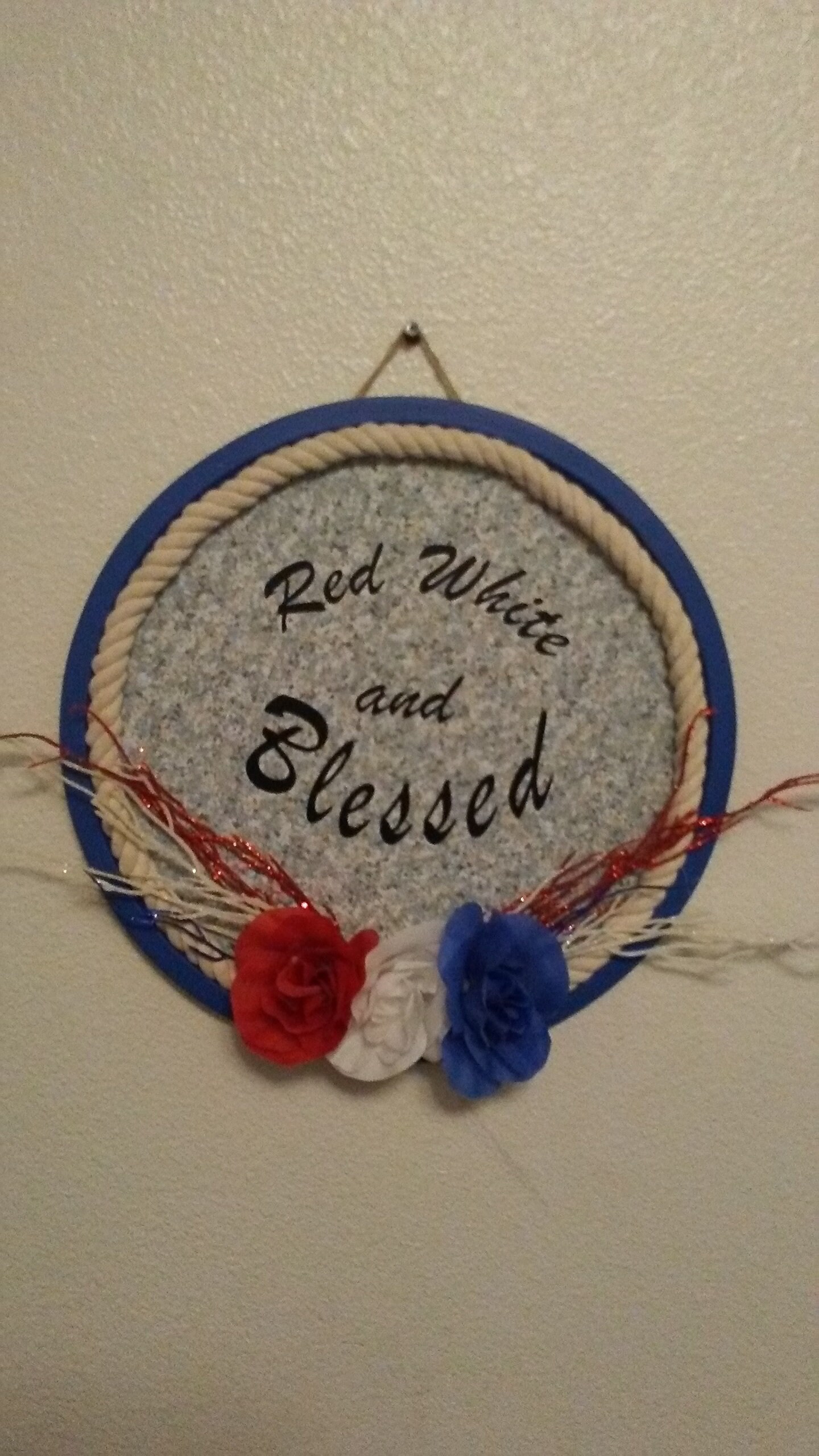 Red White and Blessed Pizza Pan Door Hanger Etsy